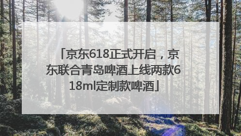 京东618正式开启，京东联合青岛啤酒上线两款618ml定制款啤酒